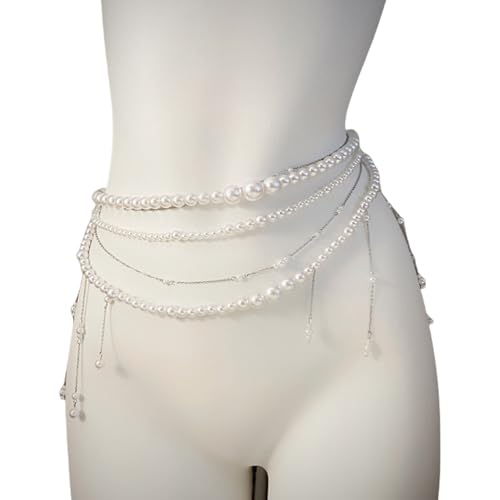 Elegante Stapelbare Perlen Taillenschmuck Verstellbare Körperkettenlegungslegierung Halskette Brautdusche Accessoire Perfekte Komplement Elegante Legierung Perlen Halskette Elegante Stapelbare Perlen Taillenschmuck Verstellbare Körperkettenlegungslegierung Halskette Brautdusche Accessoire Perfekte Komplement Elegante Legierung Perlen Halskette von Rebellious