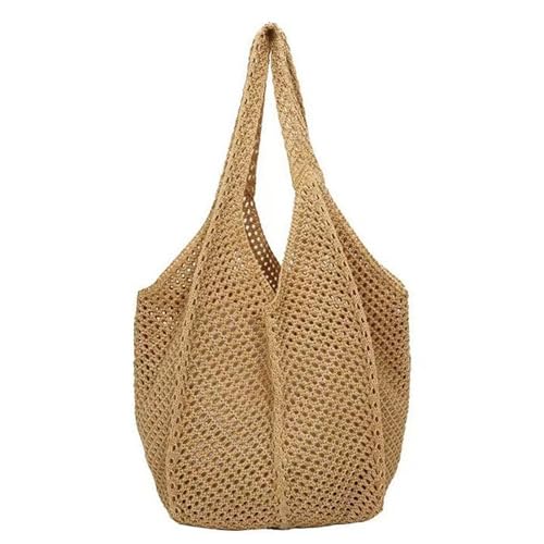 Elegante Strickbeutel Schulter Lässig Unterarmtaschen Mehrzweck Netzhandtasche Leichte Reise Geldbörse Für Trendige Frauen Lässig Shopping von Rebellious