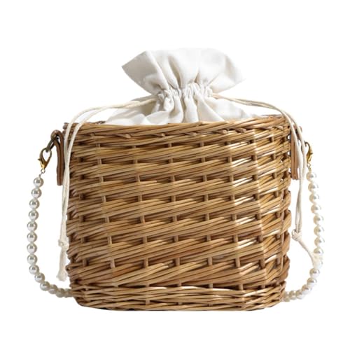 Frauen Strandtasche Stroh Umhängetasche Handgewebte Handtasche Und Geldbörse Weibliche Umhängetasche Korbtasche Für Reisen Täglich Urlaub von Rebellious