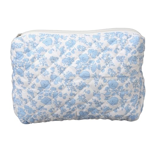 Kosmetiktasche Mit Großer Kapazität Blumen Kulturbeutel Reise Make Up Tasche Gesteppter Kosmetik Kulturbeutel Für Frauen Und Mädchen von Rebellious