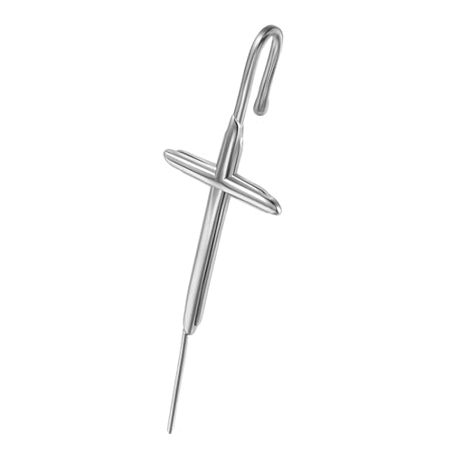 Langlebiges Ohr Piercing Accessoire Elegante Pünktungsohrringe Mit Einzigartigen Diagonalen Designs Stilvoller Manschettenschmuck Einzigartiger Diagonaler Piercing Schmuck von Rebellious