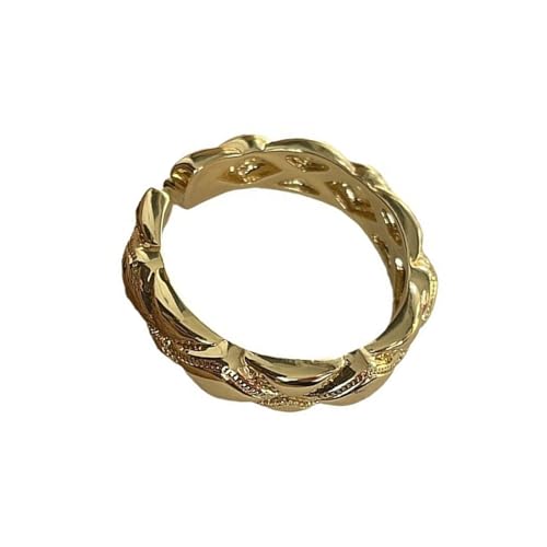 Mode Frauen Gold Silberringe Set 14K Gold Plattierte Verstellbare Designs Mit Stilvoller Zirkonia Für Elegante Styles Verstellbare Fingerringe von Rebellious