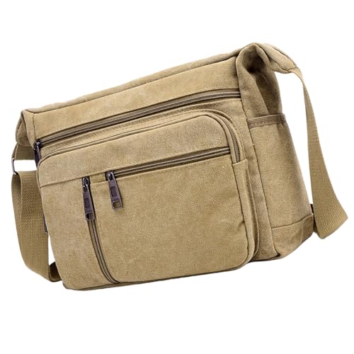 Praktische Leinwand Umhängetasche Mit Verstellbarem Riemen Geräumiger Crossbody Geldbörse Multi Fach Handtasche Für Den Täglichen Gebrauch Messenger Tasche Männer von Rebellious