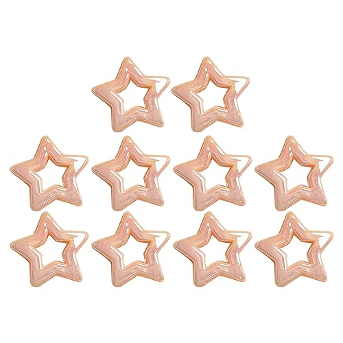 Rebellious 10 Pcs Farbenfrohe Acrylstern Perle Lose Abstandshalterperlen Fünf Punkte Sterncharm Für Armbänder Halsketten Und Ohrringe Schmuckmaterialien von Rebellious