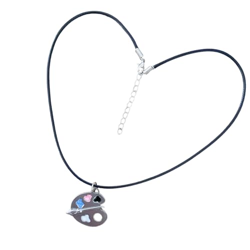 Rebellious Bunte Künstler Anhänger Halskettehandwerk Aus Robuster Legierungsmaterialdekoration Für Individualität Und Elegante Stile Einzigartige Kunstdesigns Schmuck Schmuck von Rebellious