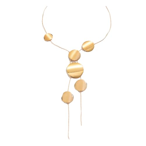 Rebellious Einfache Trottelkette Trendy Anhänger Halskette Mode Halsschmuck Dekorativ Hals Gold/Silber Einfache Trottel von Rebellious