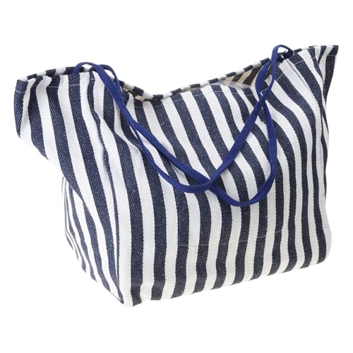 Rebellious Geräumige Gestreifte Leinwand Handtasche Für Damen Stilvolle Achselstaschen Große Kapazität Lässige Umhängetasche Gestreifte Leinwand Handtasche Rebellious Geräumige Gestreifte Leinwand Handtasche Für Damen Stilvolle Achselstaschen Große Kapazität Lässige Umhängetasche Gestreifte Leinwand Handtasche von Rebellious