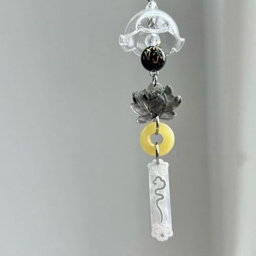 Rebellious Handgefertigter Windspiel-Handygurt, eleganter Acryl-Handy-Ornament, Taschenbehang, Dekoration für Modebegeisterte von Rebellious