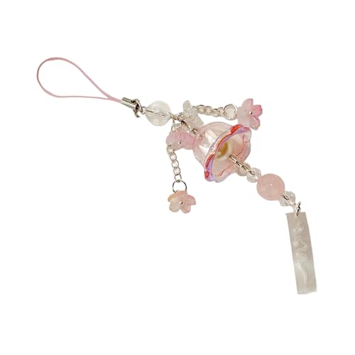 Rebellious Jellyfish Winds Pendell Telefon Charme mit Glaslilien der Valley Designs für trendige Frauen täglich lässigen Gebr von Rebellious