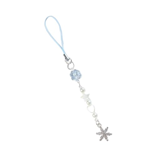 Rebellious Luck Clovers Perlen-Schneeflocken-Handy-Charm-Anhänger, elegante Handtasche, modisches Accessoire für modische Frauen un von Rebellious