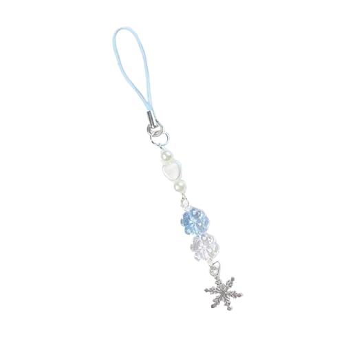 Rebellious Luck Clovers Perlen-Schneeflocken-Handy-Charm-Anhänger, elegante Handtasche, modisches Accessoire für modische Frauen un von Rebellious