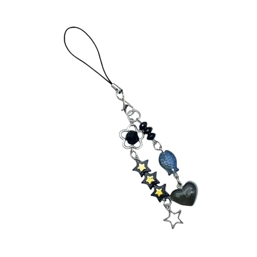 Rebellious Modischer Herz-Statement-Anhänger, verspielter Fisch-Perlen-Handyriemen, der Haltbarkeit und Stile bietet, die für den t von Rebellious