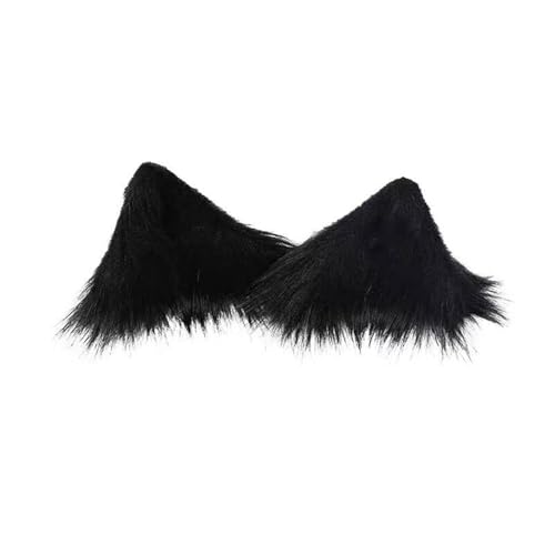 Rebellious Pelzige Tierische Ohren Clips Einzigartige Haarverzierungen Für Cosplay Kostümzubehör Perfekt Für Weihnacht Halloween Oder Tägliche Trage Weiche Plüschmaterialohren von Rebellious