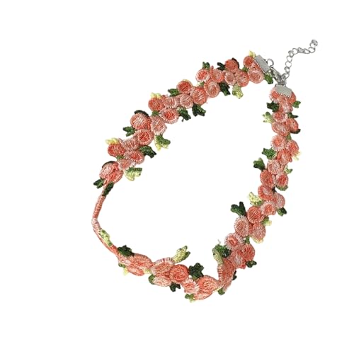Rebellious Raffinierte Florale Stickhalterkragen Halskette Perfekte Länge Verstellbar von Rebellious
