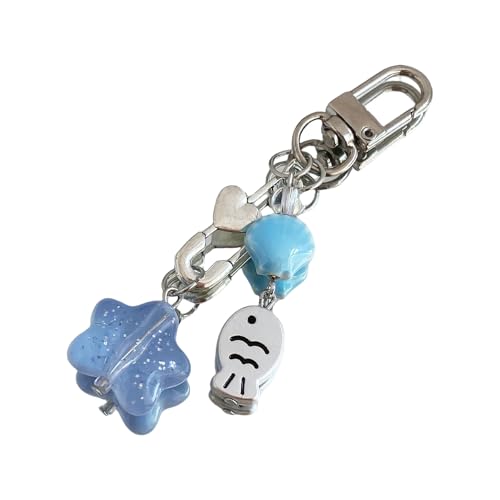 Rebellious Shell Fish Design Cooles Telefon Charme Stylish Telefon Accessoire für Frauen, die Meeresstile lieben von Rebellious