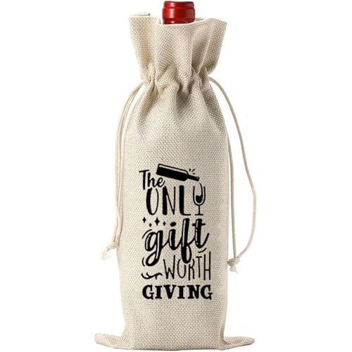 Rebellious Wiederverwendbare Leinenweinbeutel Für Weihnachtsfeier Wiederverwendbar von Rebellious