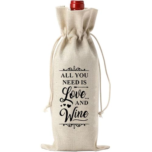 Rebellious Wiederverwendbare Leinenweinbeutel Für Weihnachtsfeier Wiederverwendbar von Rebellious