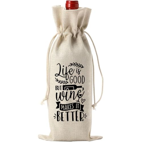 Rebellious Wiederverwendbare Leinenweinbeutel Für Weihnachtsfeier Wiederverwendbar von Rebellious