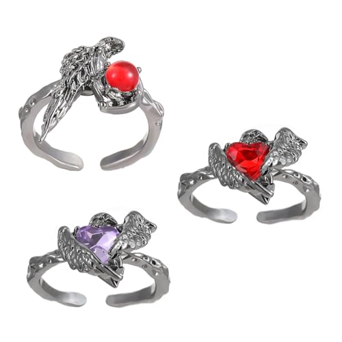 Stilvolle Krähe Themenringe Mit Roten Edelsteinen Stilvolle Krähe Ringe Für Auffällige Anziehungskraft Und Kraftvolles Symbol Hochwertiger Legierungsring Stilvolle Krähe Themenringe Mit Roten Edelsteinen Stilvolle Krähe Ringe Für Auffällige Anziehungskraft Und Kraftvolles Symbol Hochwertiger Legierungsring von Rebellious