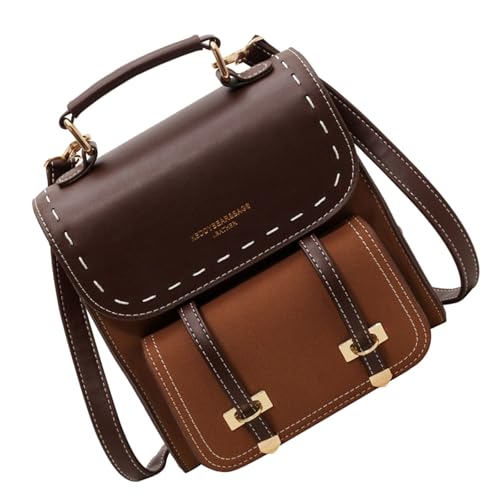 Stilvolle Retro Rucksäcke Für Frauen Männer PU Umhängetasche Ergonomische Design Crossbody Taschen Bequem Tragen von Rebellious