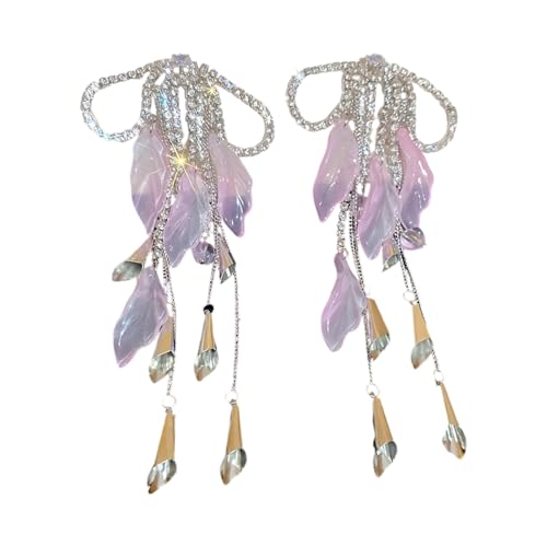Strasssteine Drop Ohrringe Trendy Quasten Bridal Schmuck Quasten Ohr Accessoire Geschenk Für Frauen Abend Party Accessoires Langes Dangle Statement Schmuck von Rebellious