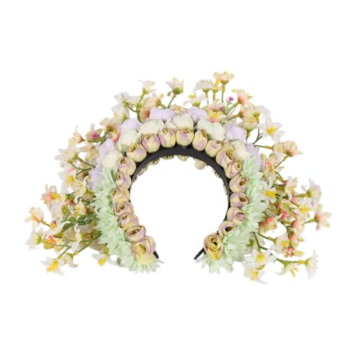 Vintage Inspirierte Blumen Ethno Blumen Anmutiges Haar Accessoire Für Frauen Femininer Hochzeits Kopfschmuck Stilvolle Kopfbedeckung von Rebellious