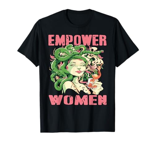 Starke Frauen Medusa Mythos Feminismus Humor T-Shirt von Rebellischer Femininer Stil Stärke