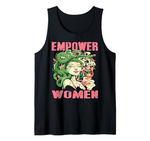 Starke Frauen Medusa Mythos Feminismus Humor Tank Top von Rebellischer Femininer Stil Stärke