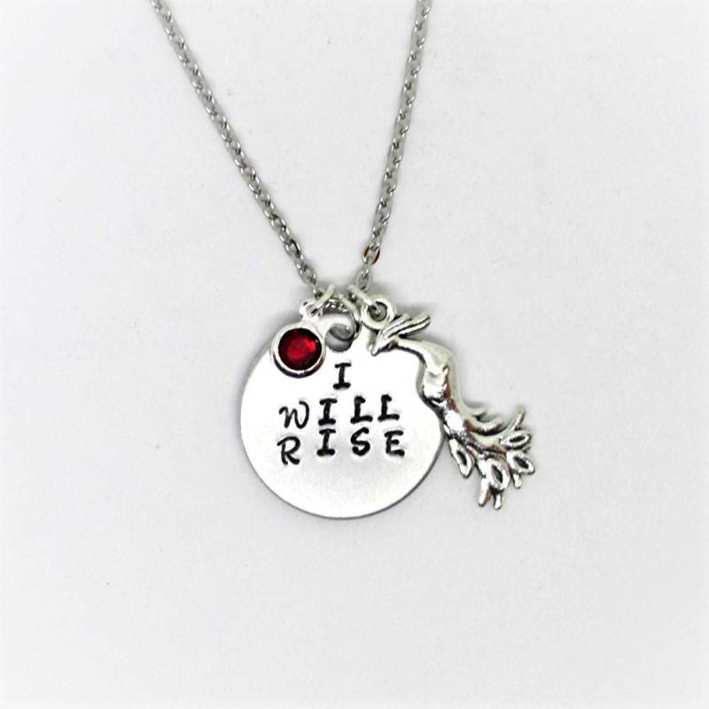 Buy 2 Get 3rd Free I Will Rise Anhänger Halskette/Phoenix Inspiration Motivation Genesung Angst Handmade Schmuck Buy 2 Get 3rd Free I Will Rise Anhänger Halskette/Phoenix Inspiration Motivation Genesung Angst Handmade Schmuck von Rebeltude