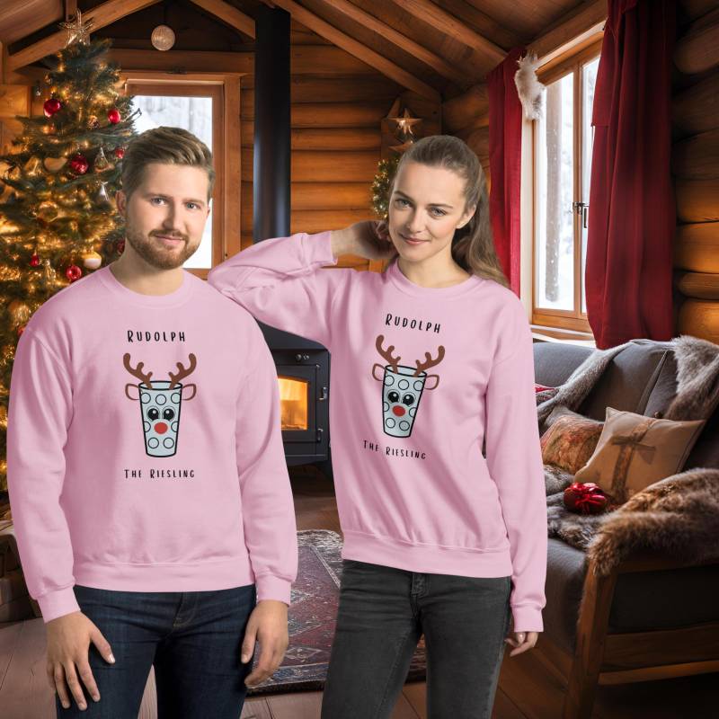 Dubbeglas Als Rentier - Weihnachtspulli von Rebenstub