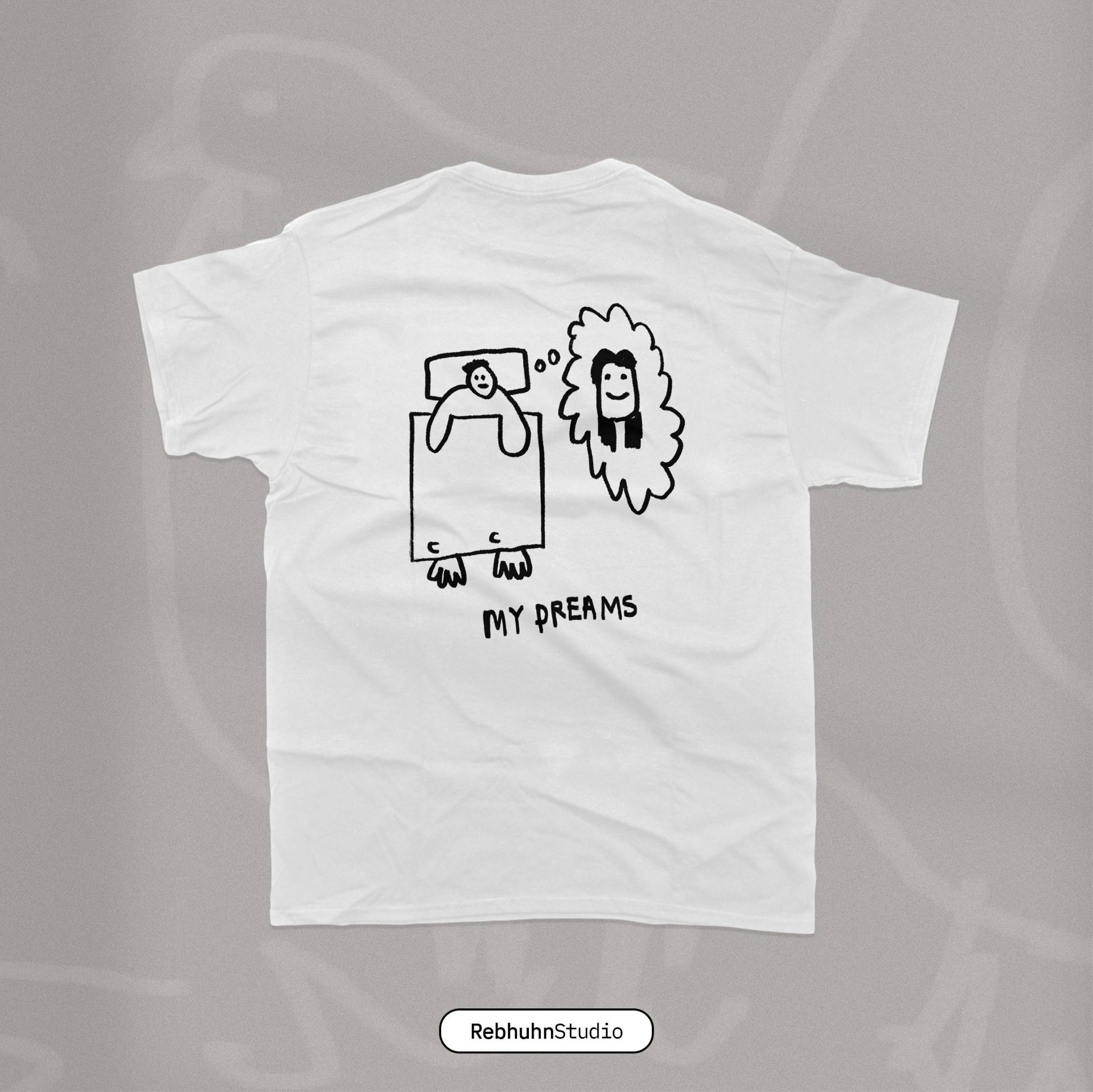In Deinen Träumen | T-Shirt Printed Oversize Unisex von RebhuhnStudio