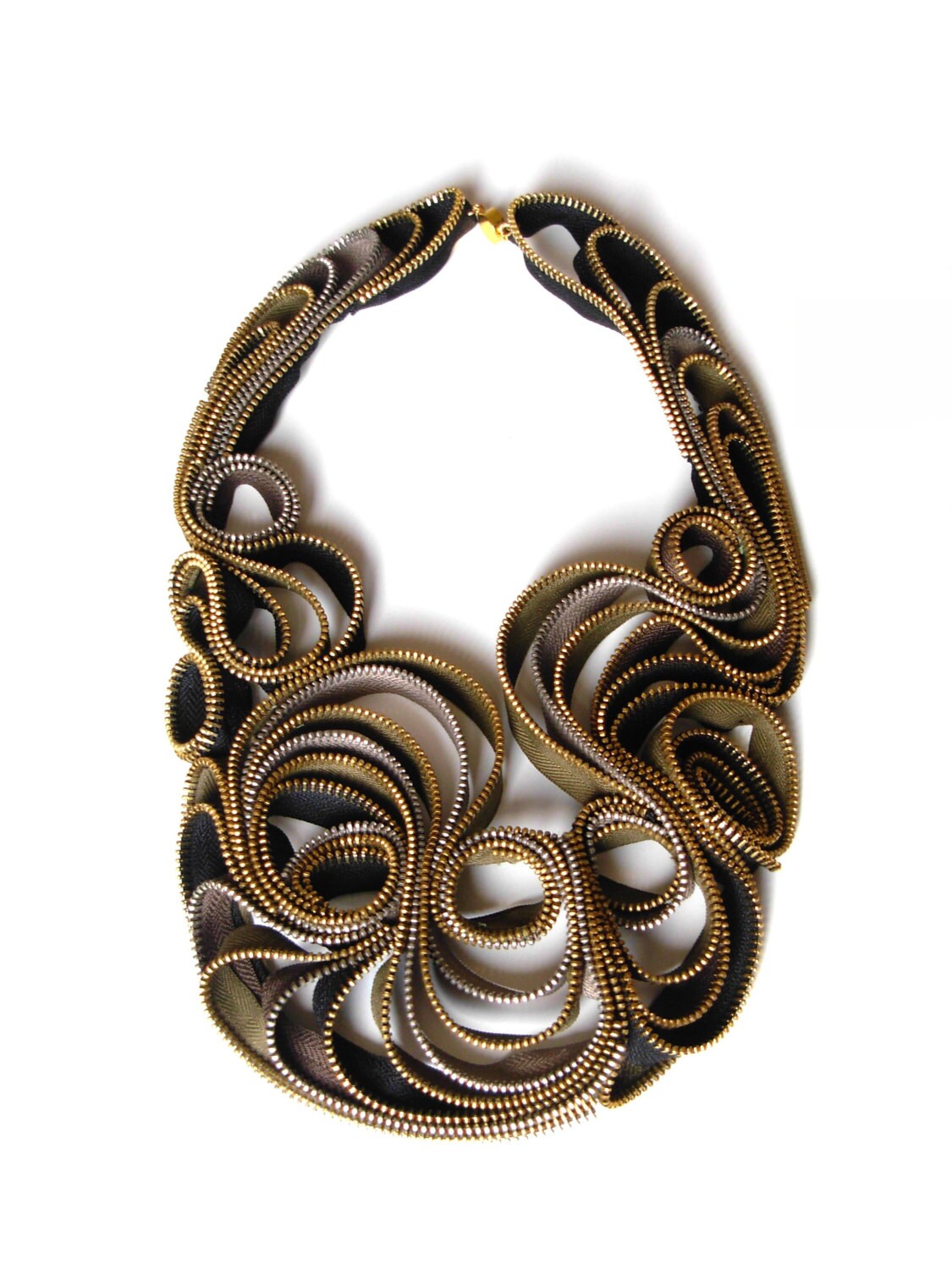 Die Himmel Und Erde Reißverschluss Halskette von ReborneJewelry