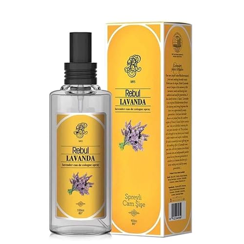 Rebul Lavanda Eau de Cologne | Kölnisch Wasser für Herren Glasflasche 100ml After Shave, Cologne, Rasierwasser für Herren und Damen von Rebul