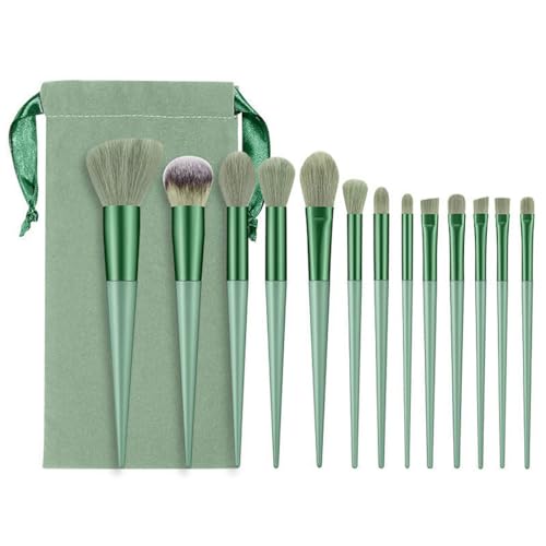 Reccisokz Pinselset Makeup,13 Make-Up-Pinsel-Set,Make-Up-Pinsel,Weiches Make-Up-Pinsel-Set,Rouge Mit Plüsch-Etui,Lidschatten,Lipgloss-Puder von Reccisokz