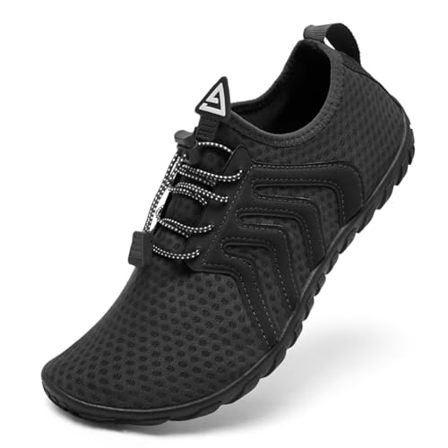 Rechtmien Herren Damen Wasserschuhe Aquaschuhe Schwimmen Strandschuhe, HD5401-Schwarz, 5 Women/4 Men Rechtmien Herren Damen Wasserschuhe Aquaschuhe Schwimmen Strandschuhe, HD5401-Schwarz, 5 Women/4 Men von Rechtmien