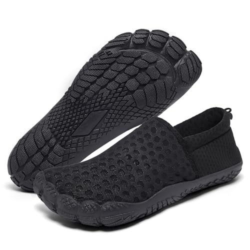 Rechtmien Wasserschuhe für Herren und Damen, schnell trocknend, Wz5501-black, 9 Women/8 Men von Rechtmien