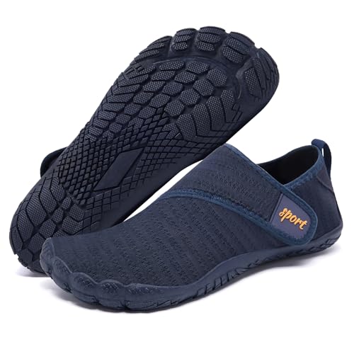 Rechtmien Wasserschuhe für Herren und Damen, schnell trocknend, Wz5502, Marineblau/Orange, 14 Women/13 Men von Rechtmien