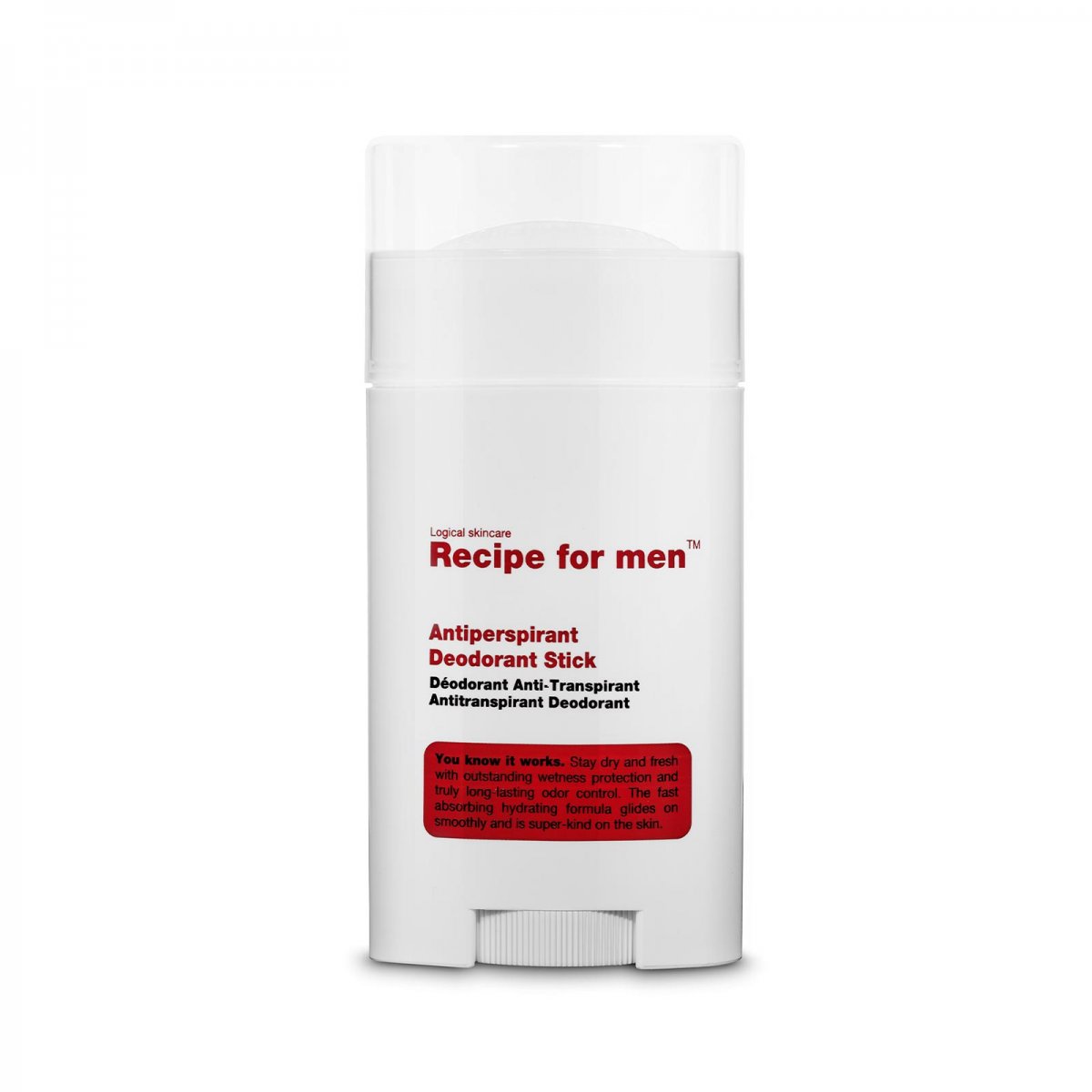 Recipe: Antitranspirant Deodorant Stick 50 ml von Recipe for men