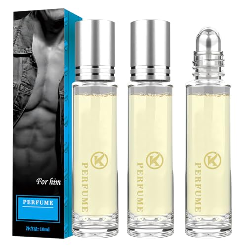 3 stück Pheromone Parfum Woman,Roller Ball Parfüm n, Pheromone Öl, Eine Lang Anhaltende Duftnote Zu Erzielen, Pheromone Parfum Woman – Langanhaltendes und Persönliches Roll-On Parfüm (für Männer) von Recitem