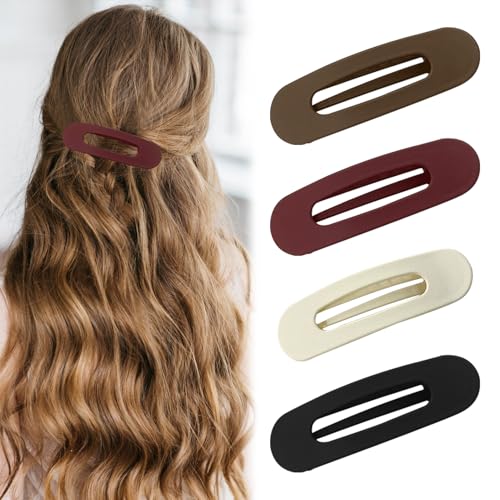 Haarspangen Damen, 2 Stile Haarklammer für Dickes Dünnes Haar, Blumige Haarclips Matte Französisch Haarspange, Stilvolle Haarspangen Damen Groß für Frauen und Mädchen (Stil 2) von Recitem