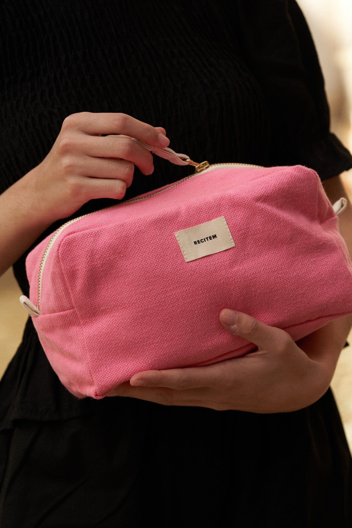 Rosa Kulturbeutel von Recitem