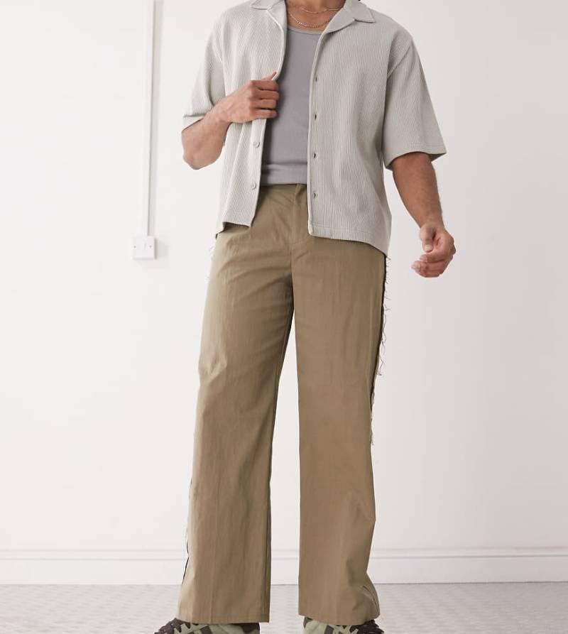 Reclaimed Vintage - Ausgefranste Hose in Beige-Neutral von Reclaimed Vintage