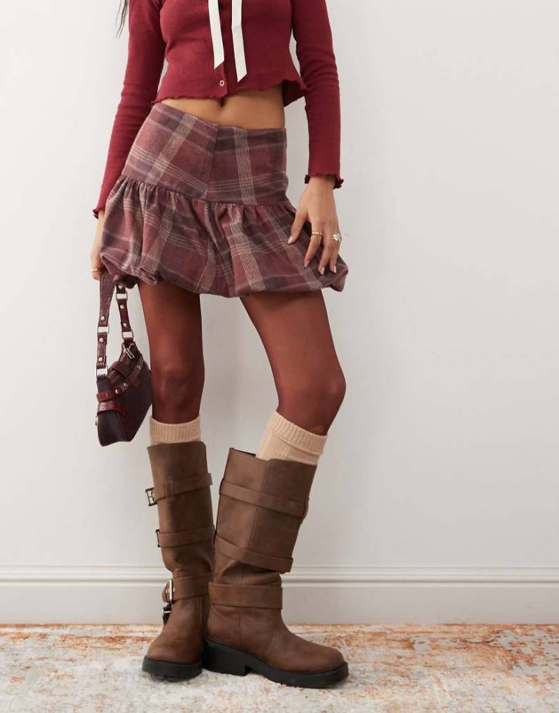 Reclaimed Vintage - Ballonrock mit tiefer Taille-Bunt von Reclaimed Vintage