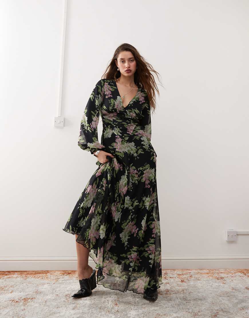 Reclaimed Vintage - Maxikleid mit Blumenmuster-Bunt Reclaimed Vintage - Maxikleid mit Blumenmuster-Bunt von Reclaimed Vintage
