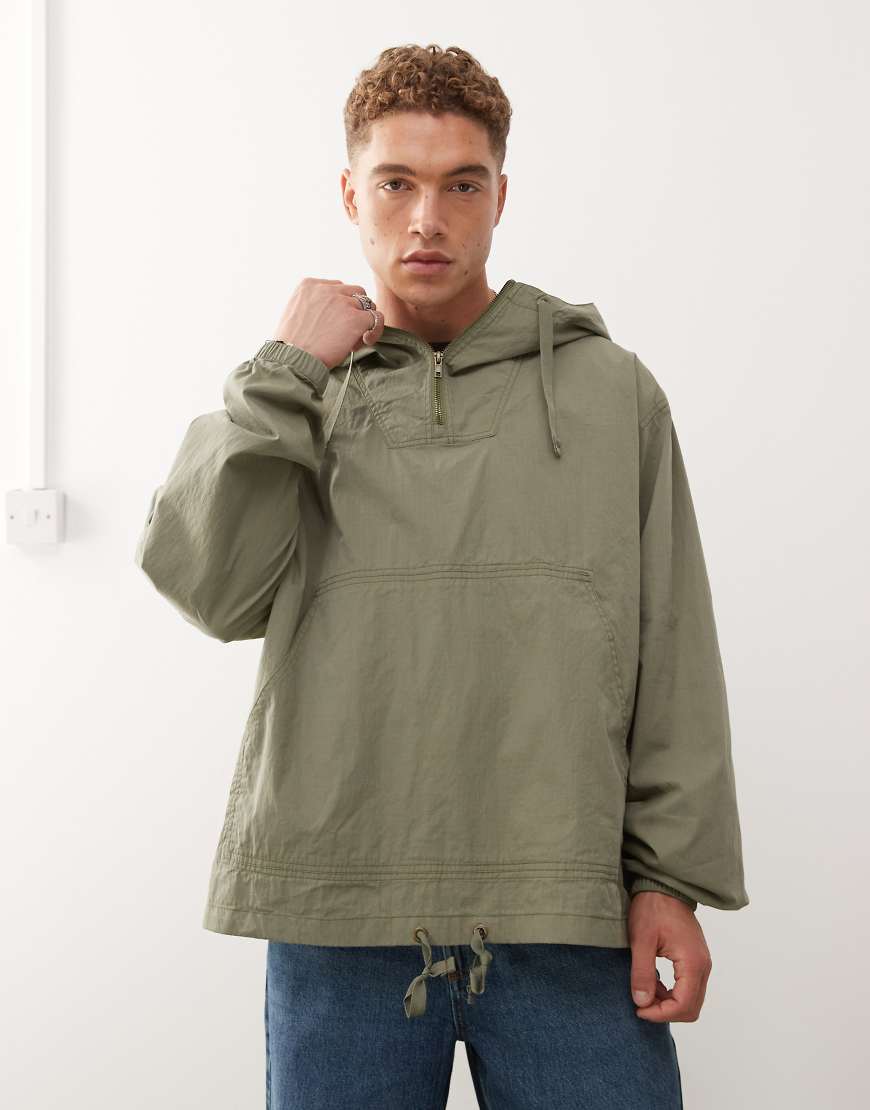 Reclaimed Vintage - Schlupf-Anorak in Grün mit Kapuze Reclaimed Vintage - Schlupf-Anorak in Grün mit Kapuze von Reclaimed Vintage