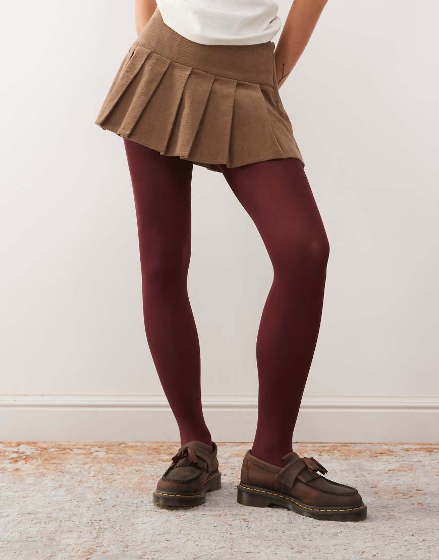 Reclaimed Vintage - Strumpfhose in Merlot-Rot, 80 DEN Reclaimed Vintage - Strumpfhose in Merlot-Rot, 80 DEN von Reclaimed Vintage