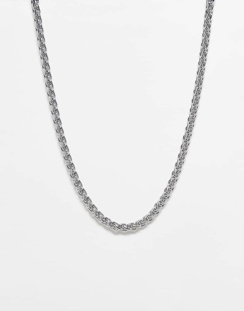 Reclaimed Vintage - Unisex-Halskette für den Alltag aus wasserfestem Edelstahl in Silberoptik von Reclaimed Vintage