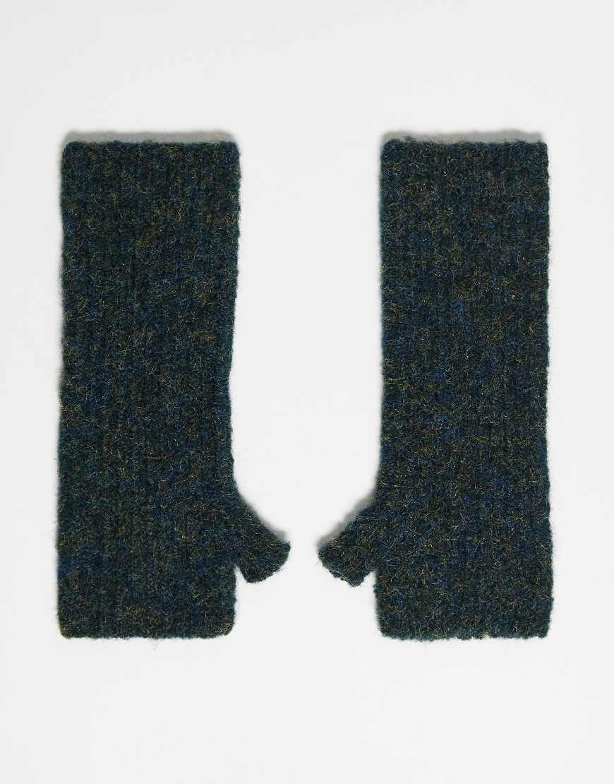 Reclaimed Vintage - Unisex-Handwärmer in Petrol mit Marken-Aufnäher-Grün von Reclaimed Vintage