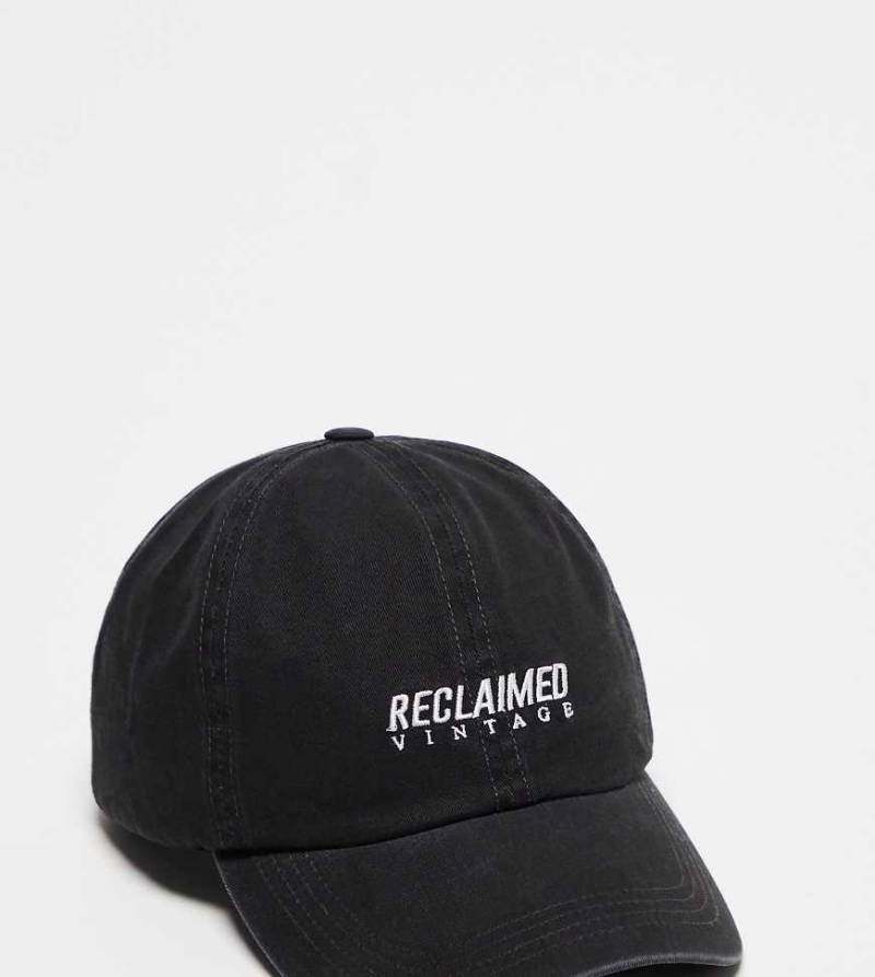 Reclaimed Vintage - Unisex-Kappe in Schwarz mit Logo von Reclaimed Vintage