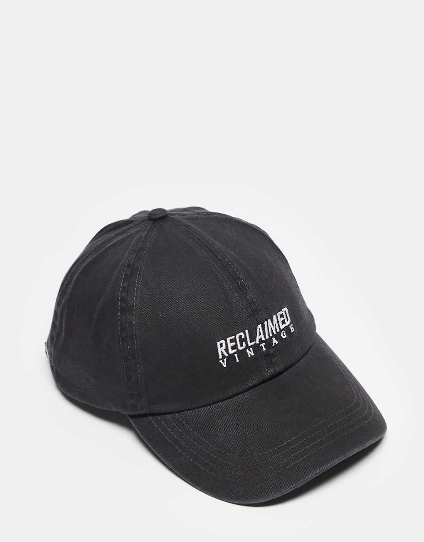 Reclaimed Vintage - Unisex-Kappe in Schwarz mit Logo von Reclaimed Vintage